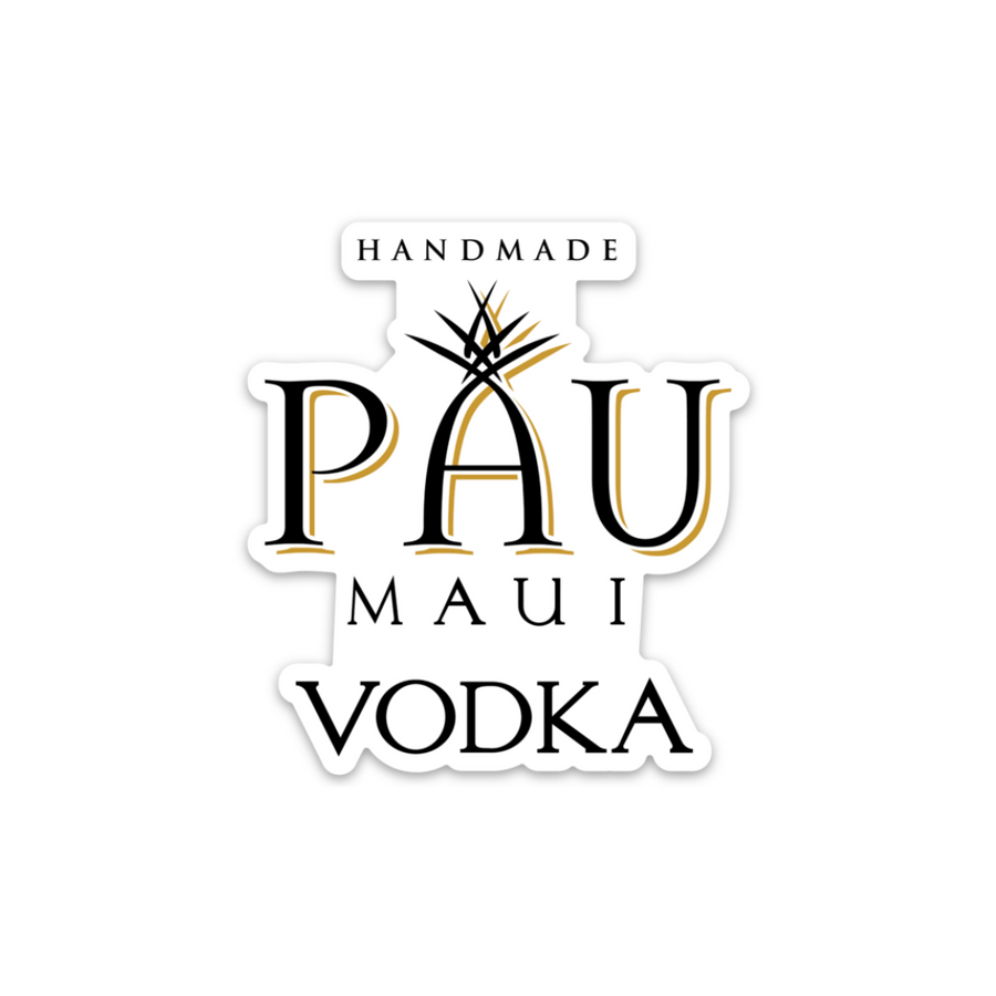 Pau Vodka Logo Die Cut Sticker